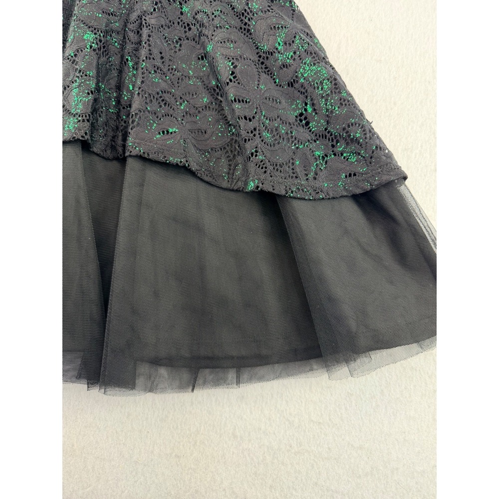 Wicked Paul Tazewell Black Green Lace Costume Dress Women's L 10/12 Universal - Picture 5 of 16